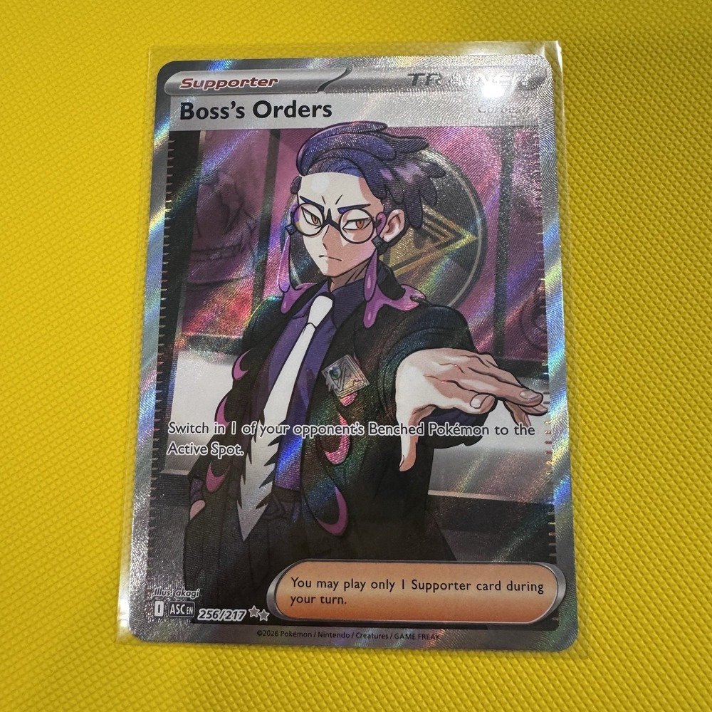 Pokemon TCG Ascended Heroes Boss's Orders 256/217 Ultra Rare Full Art